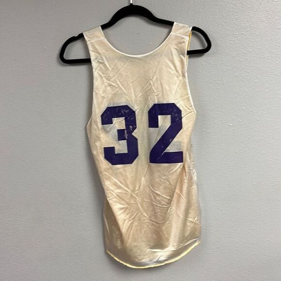 Alleson Athletic Men's Vintage Reversible Lakers Magic Johnson Reversible Jersey - Picture 7 of 7
